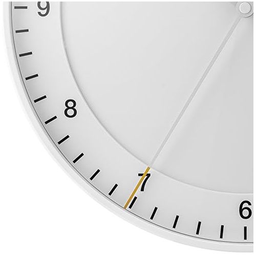 브라운 Braun Klassische grosse analoge Wanduhr leisem Uhrwerk, leicht abzulesendes Zifferblatt, 30cm Durchmesser, weisses Modell BC17W.