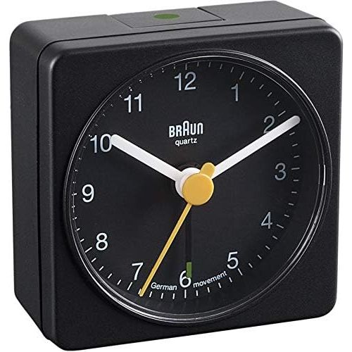 브라운 Braun BNC002 BKBK Quarzgesteuerte Batterie-Weckuhr, schwarz