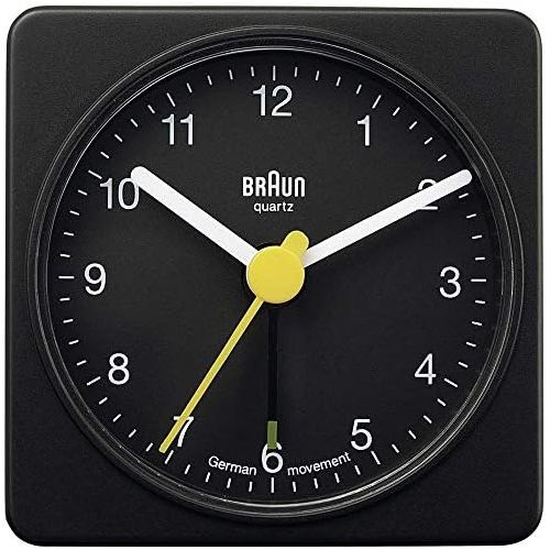 브라운 Braun BNC002 BKBK Quarzgesteuerte Batterie-Weckuhr, schwarz