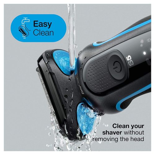 브라운 [무료배송]Braun Electric Razor for Men, Series 5 5018s Electric Foil Shaver with Precision Beard Trimmer, Rechargeable, Wet & Dry with EasyClean