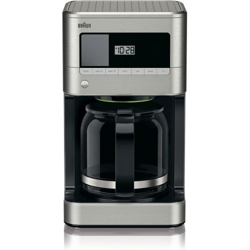 브라운 Braun KF7070 BrewSense Drip Glass Coffeemaker, 12 Cup, Stainless Steel