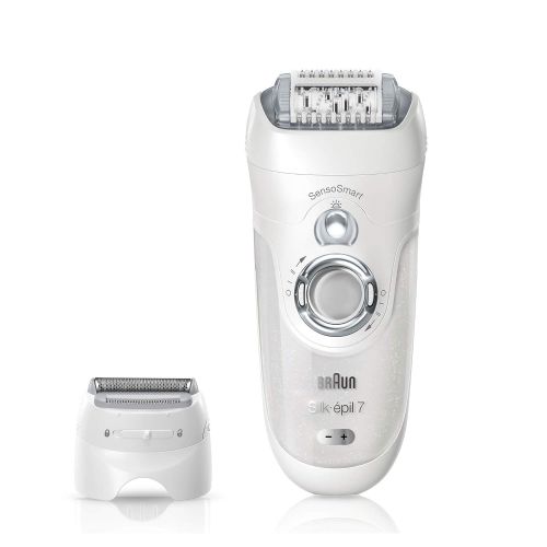 브라운 Braun Womens Epilator, Silk-epil 7 7-561 Electric Hair Removal, Wet & Dry, Shaver with Bikini Trimmer (Packaging May Vary)