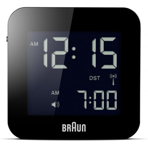 브라운 Braun Mens Digital Square Alarm Clock