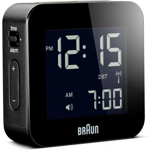 브라운 Braun Mens Digital Square Alarm Clock