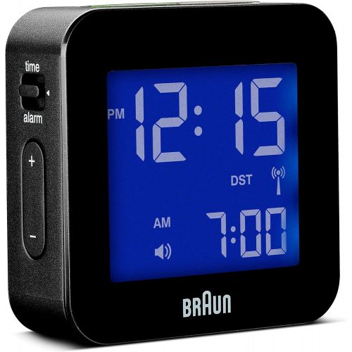 브라운 Braun Mens Digital Square Alarm Clock