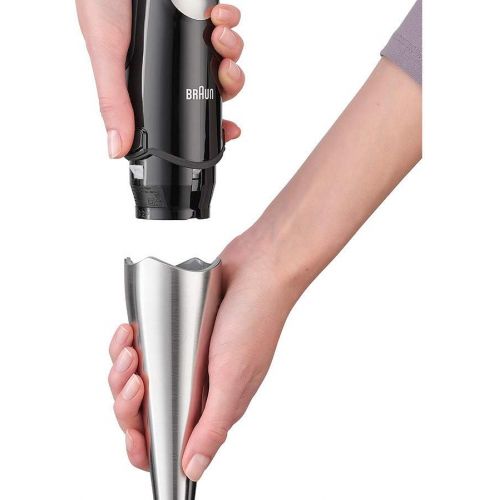 브라운 Braun Multiquick 7 MQ735 Sauce Hand Blender, Black