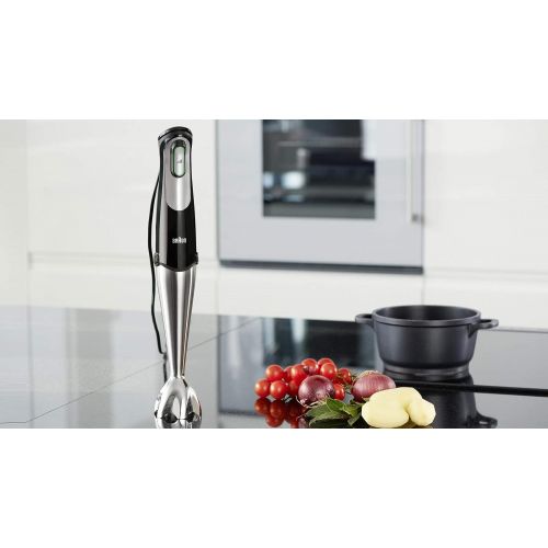 브라운 Braun Multiquick 7 MQ735 Sauce Hand Blender, Black