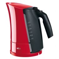 Braun WK300 1.6-Liter Electric Cordless Water Tea Kettle, Red, 220-Volts (Not for USA - European Cord)