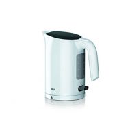 Braun Household Braun WK 3000 WH Wasserkocher | Fuellmenge 1,0 l | 2.200 Watt | Schnellkochsystem | Herausnehmbarer Anti-Kalk-Filter | Grosse Wasserstandsanzeige | BPA Frei | Weiss