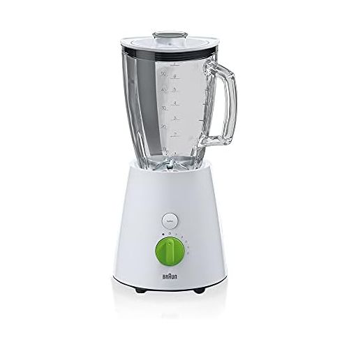  Braun Household Braun TributeCollection JB 3060 Standmixer | 800 W Leistung | 24.500 U/min | 1,75 l ThermoResist Glas Mixbehalter | Geeignet als Smoothie Maker, Ice Crusher | Weiss