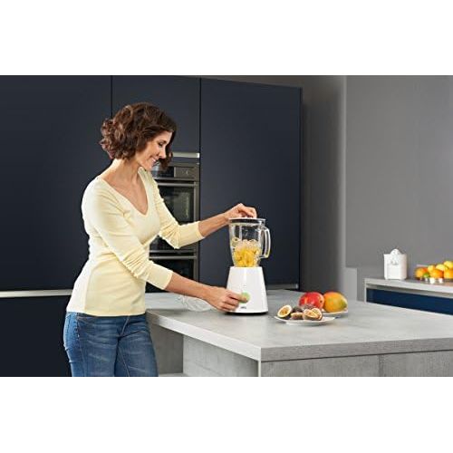  Braun Household Braun TributeCollection JB 3060 Standmixer | 800 W Leistung | 24.500 U/min | 1,75 l ThermoResist Glas Mixbehalter | Geeignet als Smoothie Maker, Ice Crusher | Weiss