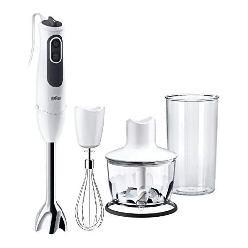 브라운 Braun Minipimer 3 Vario MQ3135 MQ 3135 WH Sauce Stabmixer, Weiss/Grau