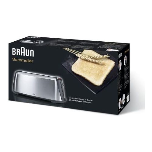  Braun Household Braun Sommelier HT 600 langschlitztoaster (1000 W, Broetchenaufsatz) silber