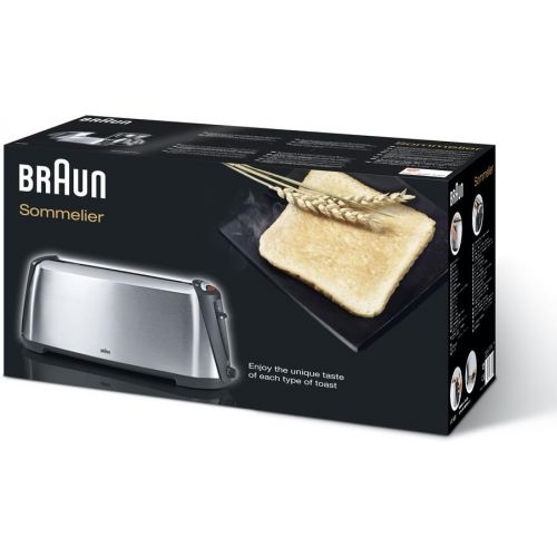  Braun Household Braun Sommelier HT 600 langschlitztoaster (1000 W, Broetchenaufsatz) silber