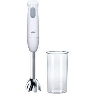 Braun Multiquick 1 MQ 100 Curry Stabmixer | Puerierstab mit 450 W Leistung | Kompakt und mit einer Hand zu bedienen | SplashControl Spritzschutz | Inkl. Mix- und Messbecher | Grau/W