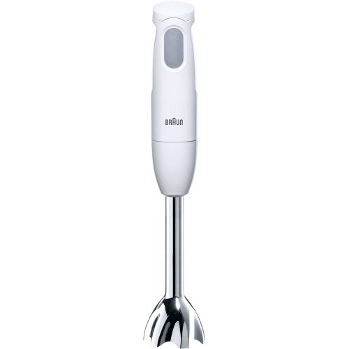 브라운 Braun Multiquick 1 MQ 100 Curry Stabmixer | Puerierstab mit 450 W Leistung | Kompakt und mit einer Hand zu bedienen | SplashControl Spritzschutz | Inkl. Mix- und Messbecher | Grau/W