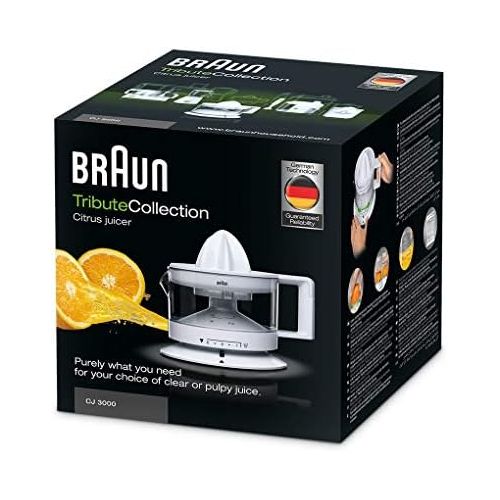  De’Longhi Braun Tribute Collection CJ 3000 Zitruspresse (20 W, 0,35 l) weiss