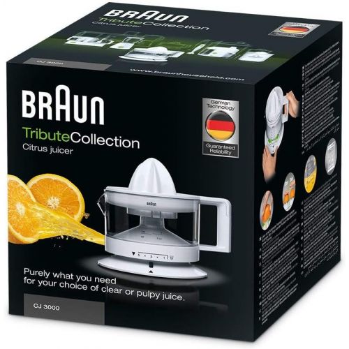  De’Longhi Braun Tribute Collection CJ 3000 Zitruspresse (20 W, 0,35 l) weiss