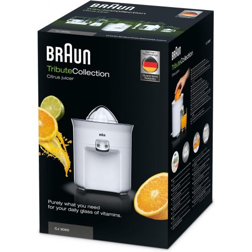  De’Longhi Braun Tribute Collection CJ 3050 Zitruspresse (60 W, 0,35 l) weiss