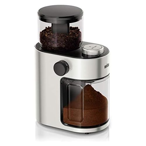 브라운 Braun FreshSet KG7070 Kaffeemuehle | French Press, Filterkaffee, Espresso | 15 Mahlgrad-Einstellungen | 2-12 Tassen | Fuer 220g Kaffee