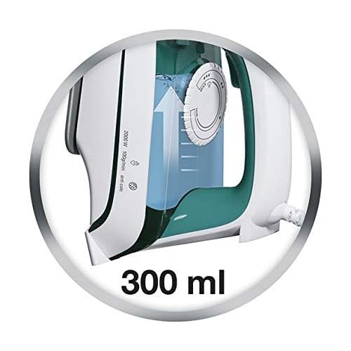  De’Longhi Braun TexStyle 3 TS 345 Dampfbuegeleisen | Keramik-Buegelsohle | 2.000 W | Turbo-Dampfstoss: 100 g/min | Variabler Dampf: 25 g/min | 300 ml Wassertank