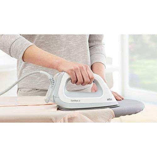 브라운 Braun CareStyle 3 IS 3041/1 Dampfbuegelstation (2.400 W, 5 bar, Dampfstoss: 310 g/min, Extra-Grosser 2 l Wassertank, Eco-Funktion) weiss