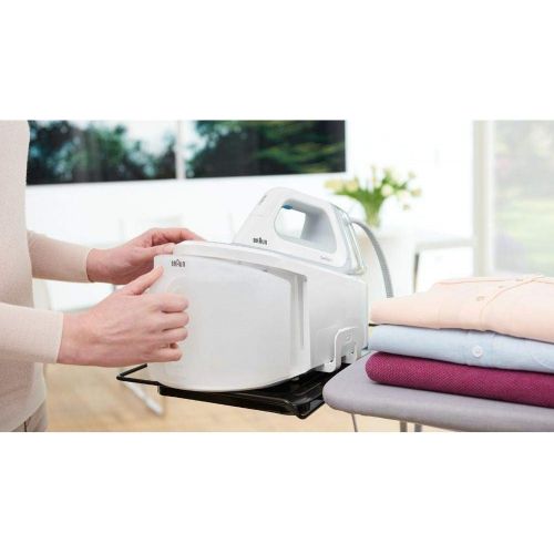 브라운 Braun CareStyle 3 IS 3041/1 Dampfbuegelstation (2.400 W, 5 bar, Dampfstoss: 310 g/min, Extra-Grosser 2 l Wassertank, Eco-Funktion) weiss