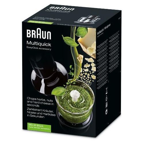  Braun Household Braun MultiQuick MQ 20 EasyClick Zerkleinerer (350 ml), schwarz