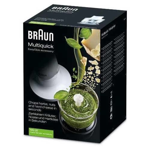  Braun Household Braun MultiQuick MQ 20 EasyClick Zerkleinerer (350 ml), weiss