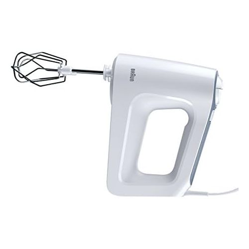  Braun Household Braun MultiMix 3 Handmixer HM 3105 (500 Watt Handruehrgerat, 5 Geschwindigkeitsstufen + Turbo-Funktion, inkl. Schneebesen, Knethaken, PowerBell Mixfuss und 600 ml Mix- und Messbecher