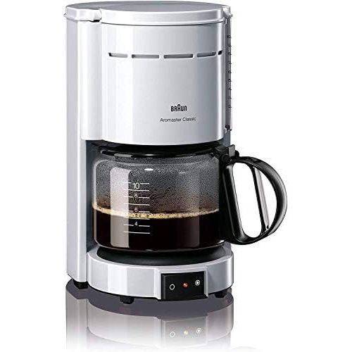  Braun Household Braun KF 47/1 Filterkaffeemaschine | Kaffeemaschine fuer klassischen Filterkaffee | Aromatischer Kaffee dank OptiBrew-System | Tropfstopp | Abaschaltautomatik | Weiss