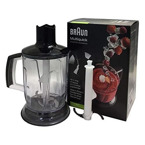  Braun Household Braun MultiQuick MQ 40 EasyClick 3-in-1 Standmixer-Aufsatz (1.250 ml), schwarz