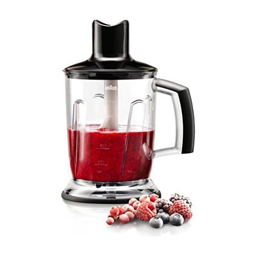  Braun Household Braun MultiQuick MQ 40 EasyClick 3-in-1 Standmixer-Aufsatz (1.250 ml), schwarz