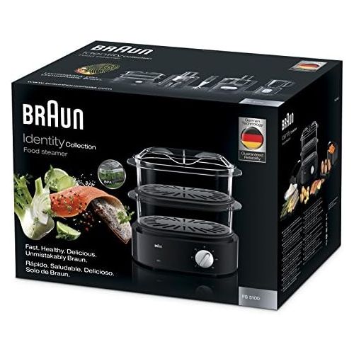  Braun Household Braun FS 5100 Dampfgarer Identity Collection, schwarz