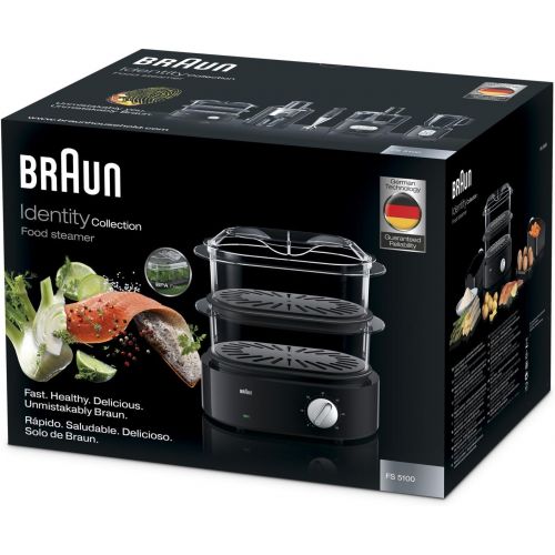  Braun Household Braun FS 5100 Dampfgarer Identity Collection, schwarz