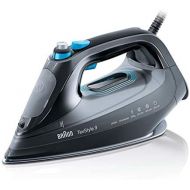 Braun Household Braun TexStyle 9 SI 9188.EBK Dampfbuegeleisen | 2.800 W | Dreiecks-Dampfstoss: 230 g/min | Variabler Dampf: 50 g/min | 330 ml Wassertank | Schwarz