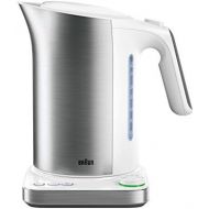 Braun Household Braun IDCollection Wasserkocher WK 5115 WH  mit Schnellkochsystem & Warmhaltefunktion, 5 Temperaturstufen fuer Tee, 1,7 L Fuellmenge, 3000 W, Weiss/Edelstahl, Kunstst