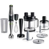 [아마존베스트]Braun Household Braun MultiQuick 9 MQ Hand Blender - with Active PowerDrive and SplashControl, incl. Masher, Vegetable Masher, Blender, Chopper & Whisk, 1200 Watt, Black/Stainless Steel