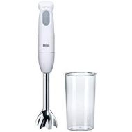 Braun Household Braun Multiquick 1 MQ 100 Curry Hand Blender | Puree Stick with 450 W Power | Compact and One Hand Operation | SplashControl Splash Guard | Includes Mixing and Measuring Cup | Grey