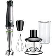 Braun Household Braun MultiQuick 7 MQ 7035X Hand Blender Puree Stick with Removable Stainless Steel Mixing Base with ActiveBlade Technology for Pureing the Harest Ingredients, Includes 3 Piece A