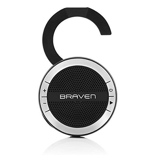  Braven BRAVEN Mira Portable Wireless Bluetooth Speaker [10 Hour Playtime][Waterproof] Built-In 1200 mAh Power Bank Charger - Black