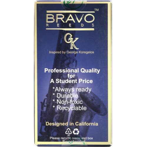  Bravo BRAS2 - Synthetic Alto Saxophone Reeds - 2.0 (5-pack)