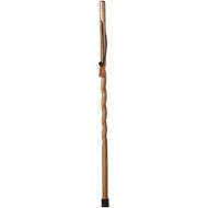 Brazos Trekking Pole Hiking Stick for Men and Women Handcrafted of Lightweight Wood and made in the USA, Tan Oak, 58 Inches