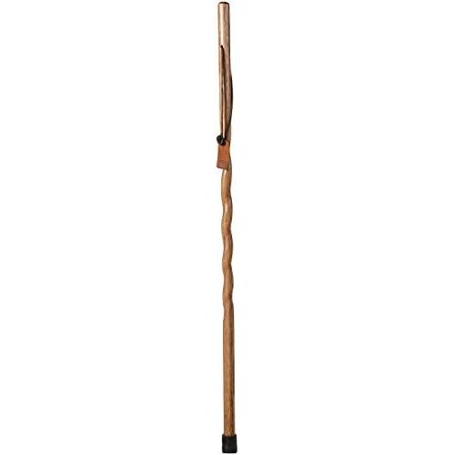  Brazos Trekking Pole Hiking Stick for Men and Women Handcrafted of Lightweight Wood and made in the USA, Tan Oak, 58 Inches