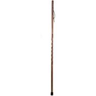Brazos Trekking Pole Hiking Stick for Men and Women Handcrafted of Lightweight Wood and made in the USA, Brown Oak, 55 Inches