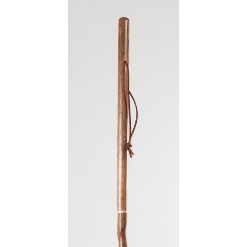  Brazos Trekking Pole Hiking Stick for Men and Women Handcrafted of Lightweight Wood and made in the USA, Brown Oak, 55 Inches