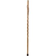 Brazos Trekking Pole Hiking Stick for Men and Women Handcrafted of Lightweight Wood and made in the USA, Tan Oak, 55 Inches