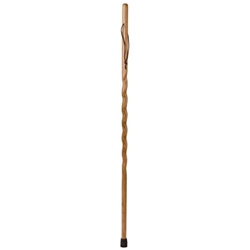  Brazos Trekking Pole Hiking Stick for Men and Women Handcrafted of Lightweight Wood and made in the USA, Tan Oak, 55 Inches