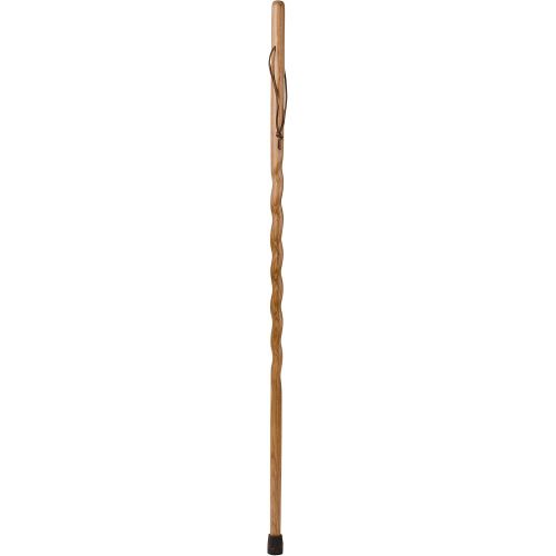  Brazos Trekking Pole Hiking Stick for Men and Women Handcrafted of Lightweight Wood and made in the USA, Tan Oak, 55 Inches