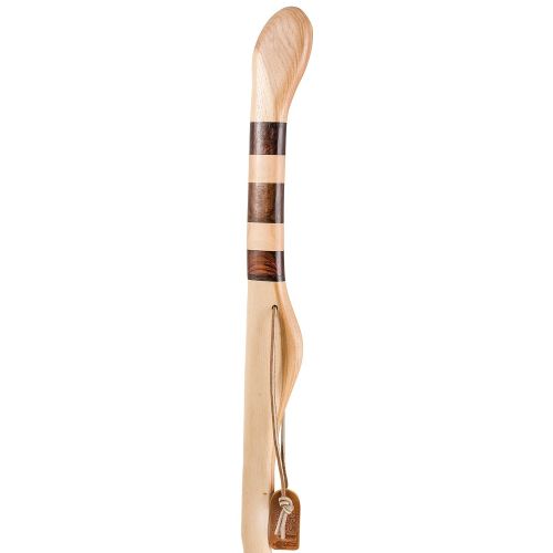  Brazos Trekking Pole Hiking Stick for Men and Women Handcrafted of Lightweight Wood and made in the USA, Hickory, 55 Inches